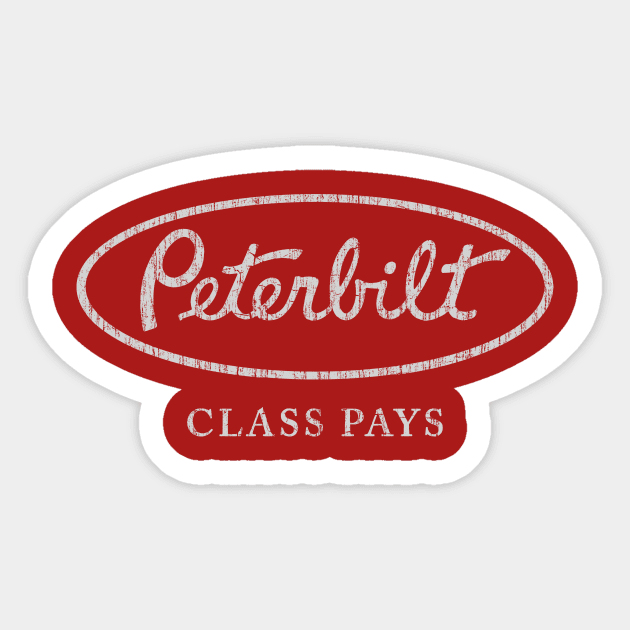 Peterbilt Class Pays Sticker by vender